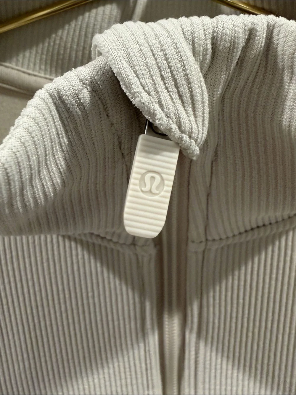Lululemon Brushed Softstreme Half Zip Bone Size 6